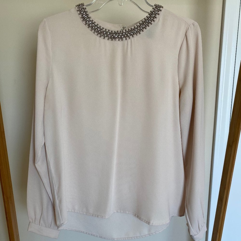 Embellished Neck Top